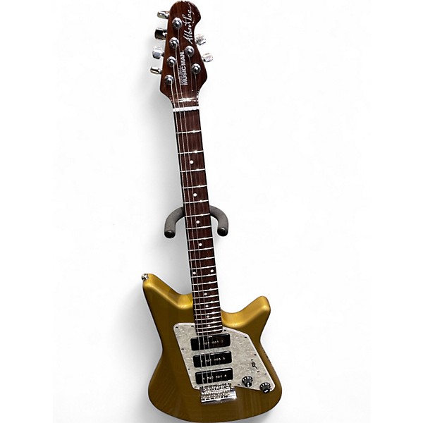 Used Ernie Ball Music Man albert lee mm90 Gold Solid Body Electric Guitar