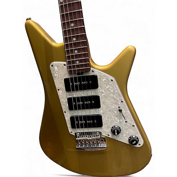 Used Ernie Ball Music Man albert lee mm90 Gold Solid Body Electric Guitar
