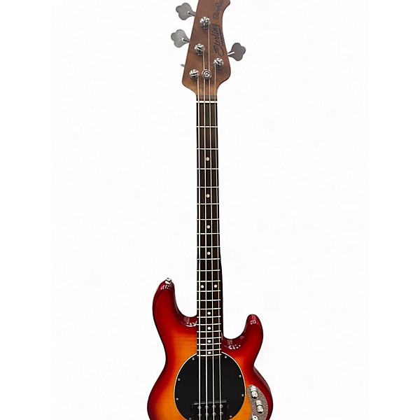 Used Sterling by Music Man STING RAY RAY34 Heritage Cherry Sunburst Electric Bass Guitar