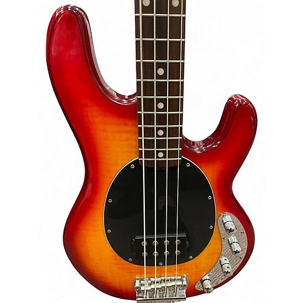 Used Sterling by Music Man STING RAY RAY34 Heritage Cherry Sunburst Electric Bass Guitar