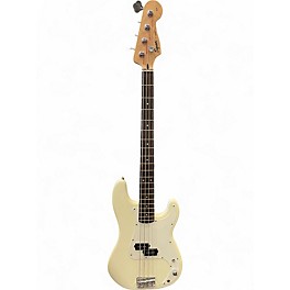 Used Squier Precision Bass Cream Electric Bass Guitar