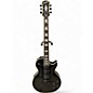 Used Epiphone Les Paul Custom 3 Pickup Trans Black Solid Body Electric Guitar thumbnail