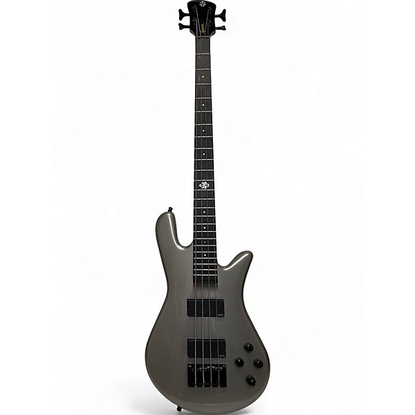 Used Spector ns ethos hp4 Silver Electric Bass Guitar