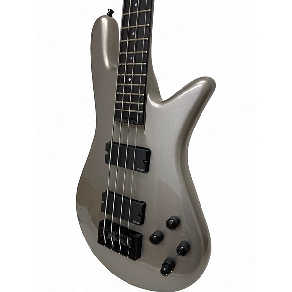 Used Spector ns ethos hp4 Silver Electric Bass Guitar