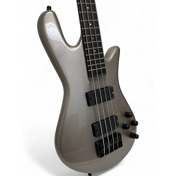 Used Spector ns ethos hp4 Silver Electric Bass Guitar