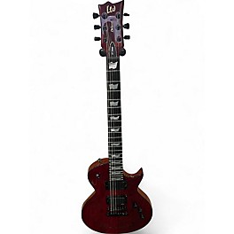 Used ESP LTD EC1000 Trans Red Solid Body Electric Guitar