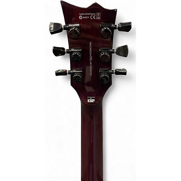 Used ESP LTD EC1000 Trans Purple Solid Body Electric Guitar