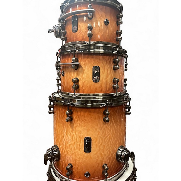 Used Mapex 6 Piece BLACK PANTHER VERSATUS PEACH BURL Drum Kit