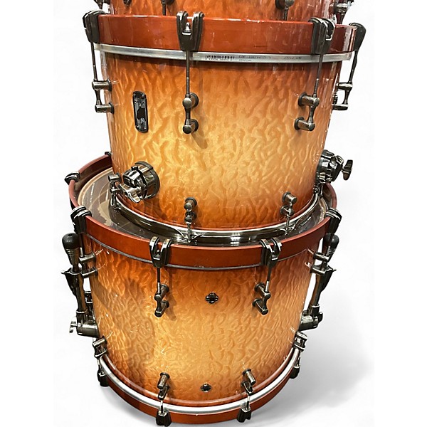 Used Mapex 6 Piece BLACK PANTHER VERSATUS PEACH BURL Drum Kit