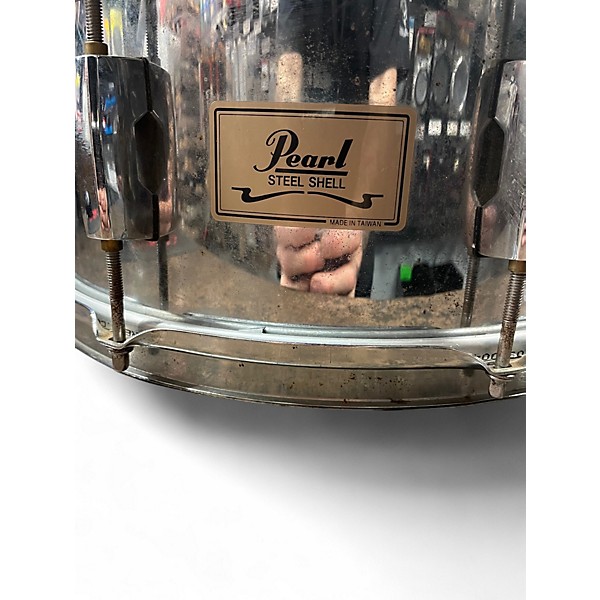 Used Pearl 14X6.5 Forum Series Snare Stainless Steel Drum