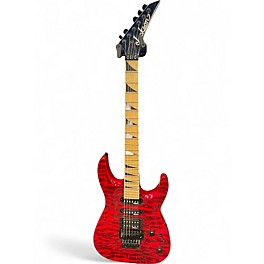 Used Jackson JS34Q Dinky Trans Red Solid Body Electric Guitar