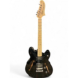 Used Squier Affinity Series Starcaster Hollow Black Hollow Body Electric Guitar