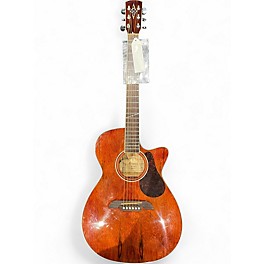 Used Alvarez AF60 Folk Brown Acoustic Guitar