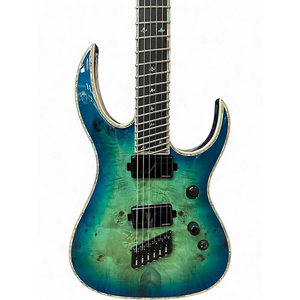 Used B.C. Rich shredzilla prophecy cyan blue Solid Body Electric Guitar