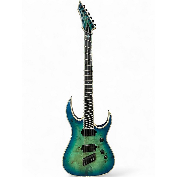 Used B.C. Rich shredzilla prophecy cyan blue Solid Body Electric Guitar