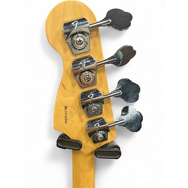 Used 2003 Fender American Precision Bass Chrome Red Electric Bass Guitar