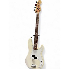 Used Fender Precision Bass Olympic White Electric Bass Guitar