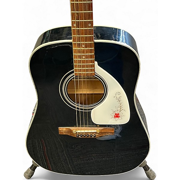 Used 1970s Conrad 40210 Black Acoustic Guitar