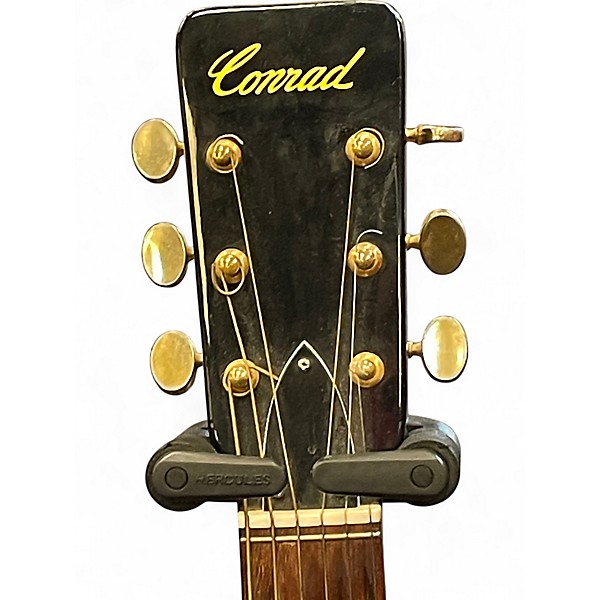 Used 1970s Conrad 40210 Black Acoustic Guitar