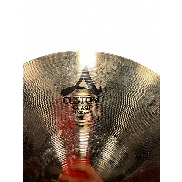 Used Zildjian 8in A Custom Splash Cymbal