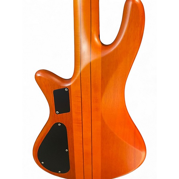 Used Schecter Guitar Research Stiletto Studio 5 String Satin Honey Electric Bass Guitar