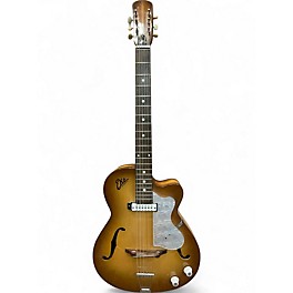 Used EKO 100 Natural Hollow Body Electric Guitar