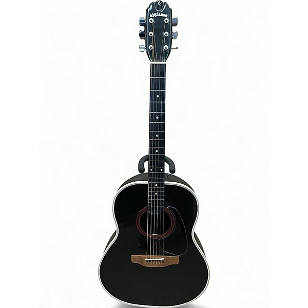Used Ovation Appaluse Black Acoustic Electric Guitar