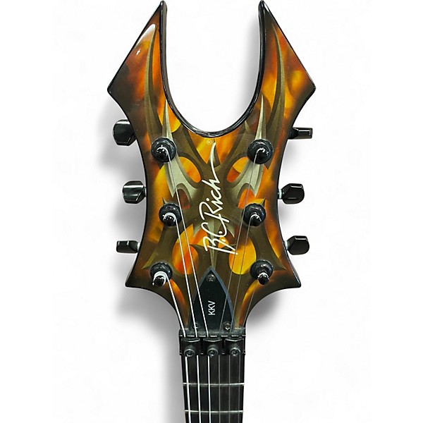 Used B.C. Rich KKV TRIBAL FLAME Solid Body Electric Guitar