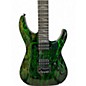 Used Schecter Guitar Research C1 SILVER MOUNTAIN SPECKLED GREEN Solid Body Electric Guitar