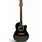 Used Ovation 1861AX-5 Standard Balladeer Black Acoustic Electric Guitar thumbnail