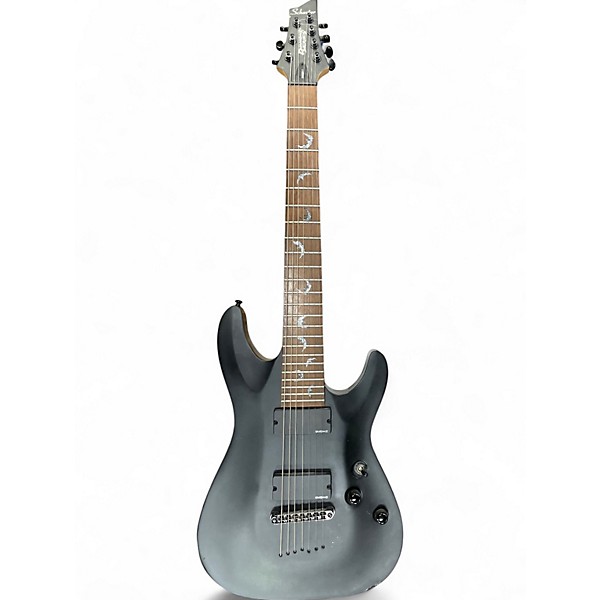 Used 2010s Schecter Guitar Research Damien 7 String Black Solid Body Electric Guitar,Specials : American Fashion Style Bags On Sale