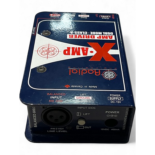 Used Radial Engineering X AMP AMP DRIVER DUAL MODE REAMP BOX Direct Box