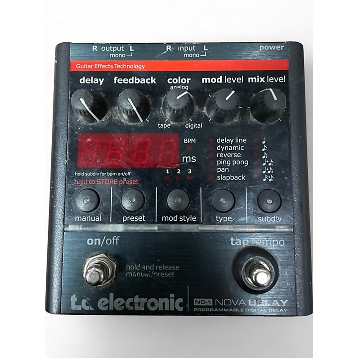 Amazon.com: TC Electronic ND-1 Nova Delay Guitar Pedal