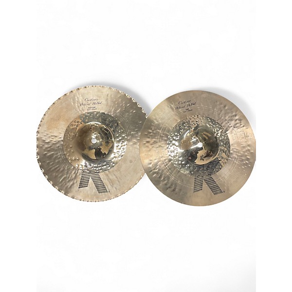 Used Zildjian 13.25in K Custom Hybrid Hi Hat Pair Cymbal