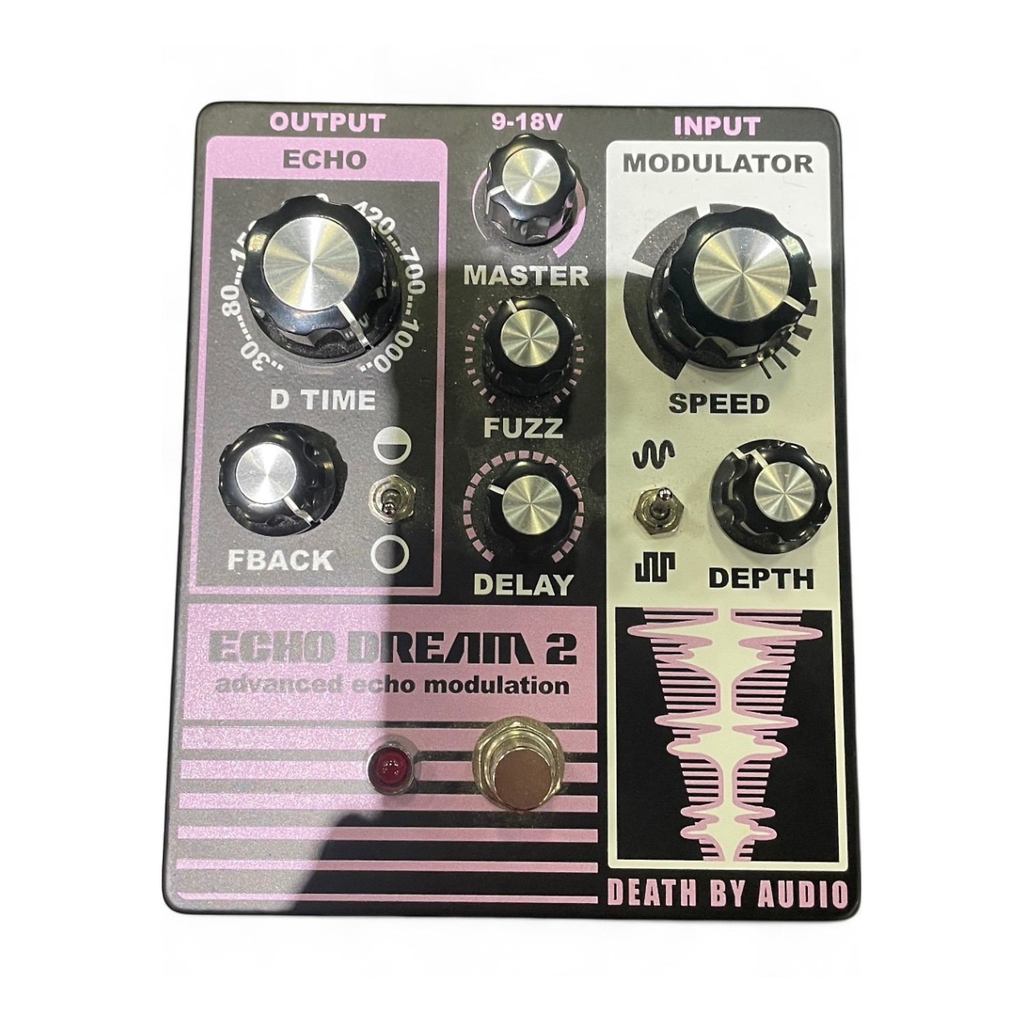 Death by Audio Echo Dream 2 Black/White on Raw (2023 Chicago