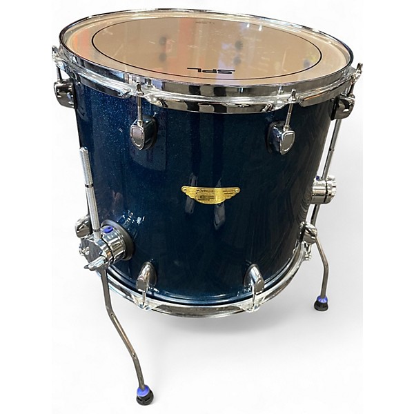 Used SPL 5 Piece Velocity Blue Sparkle Drum Kit