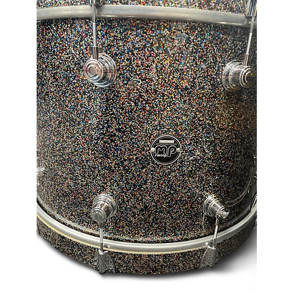 Used DW 3 Piece Performance Series CONFETTI SPARKLE Drum Kit
