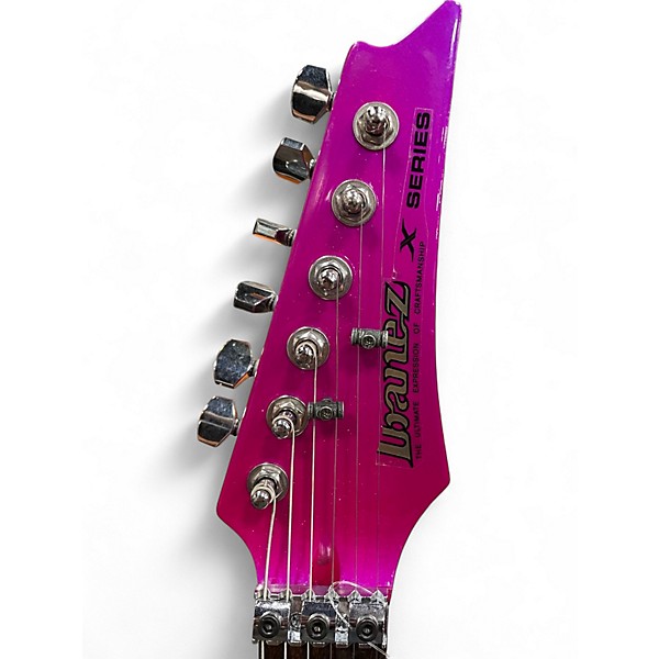 Used Ibanez XV500 Translucent Pink and Purple Solid Body Electric Guitar