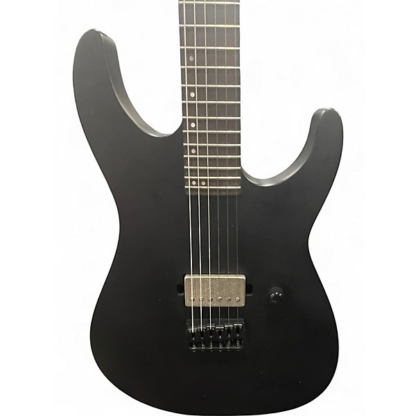 Used Esp Ltd M-201HT Satin Black Solid Body Electric Guitar