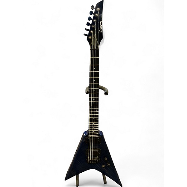 Used Carvin Ultra V Dark Blue Solid Body Electric Guitar