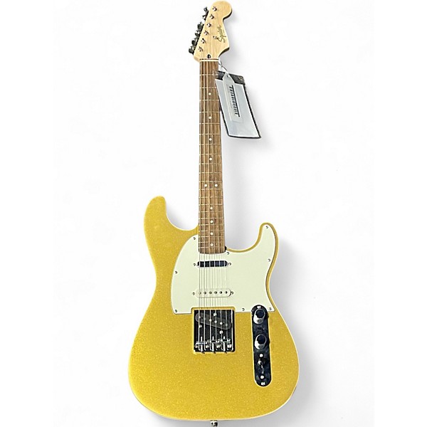 Used Squier Paranormal Custom Nashville Stratocaster Gold Solid Body Electric Guitar,Specials : American Fashion Style Bags On Sale