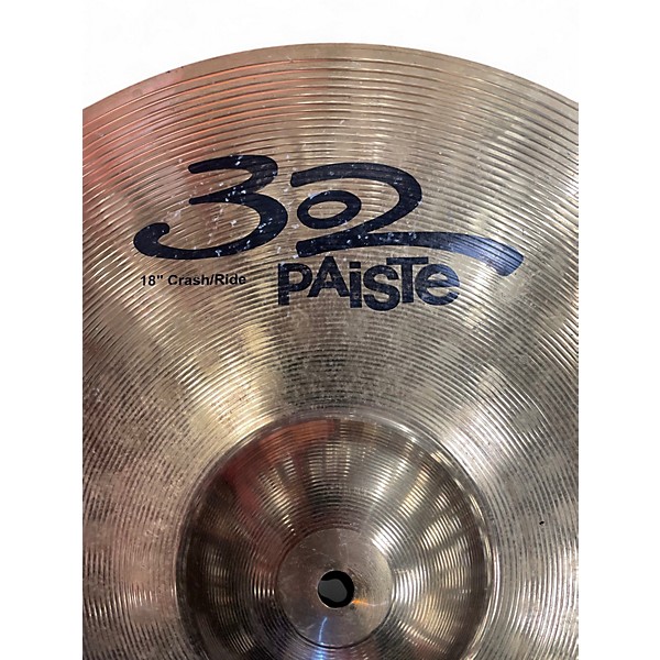 Used Paiste 18in 302 CRASH RIDE Cymbal