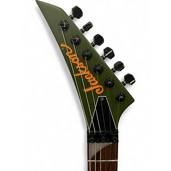 Used Jackson X Series Dinky DK2XR Limited-Edition Army Drab Solid Body Electric Guitar