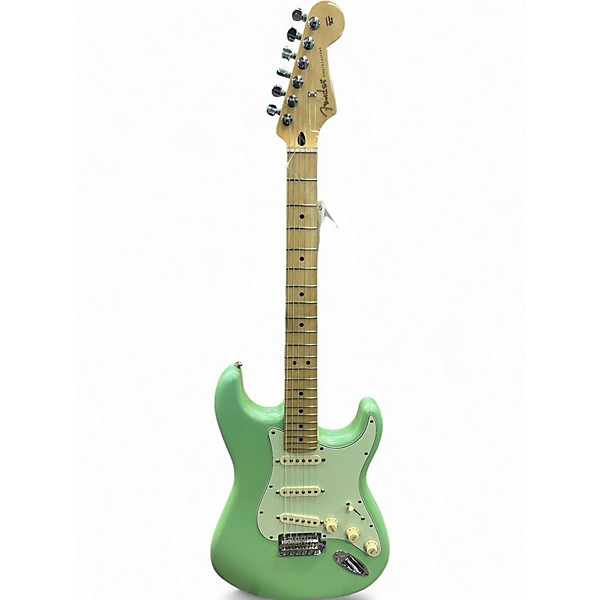 Used 2021 Fender Player Stratocaster Surf Green Solid Body Electric Guitar