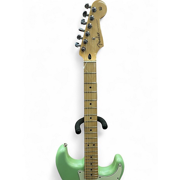 Used 2021 Fender Player Stratocaster Surf Green Solid Body Electric Guitar