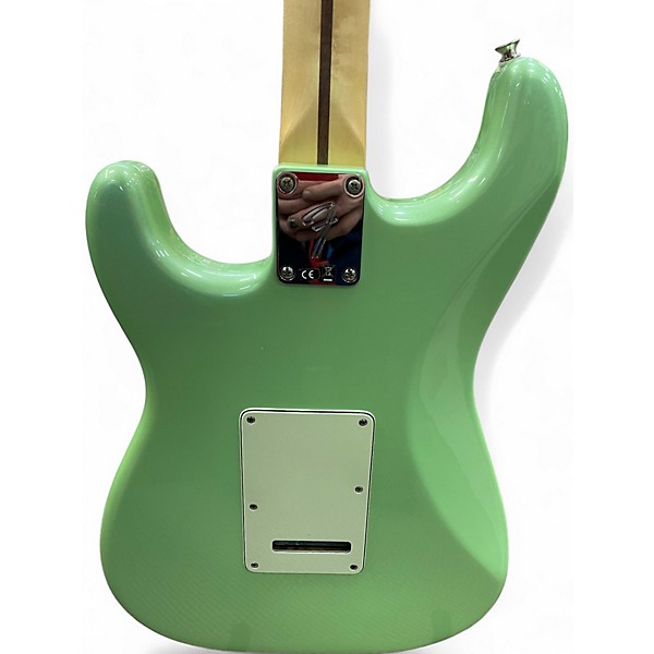 Used 2021 Fender Player Stratocaster Surf Green Solid Body Electric Guitar