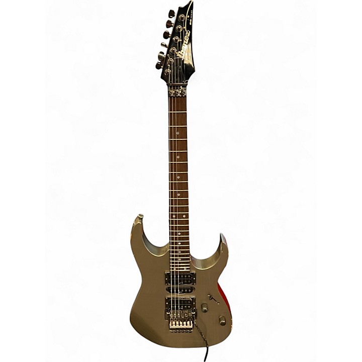 Used Ibanez RG570 Silver Solid Body Electric Guitar Silver