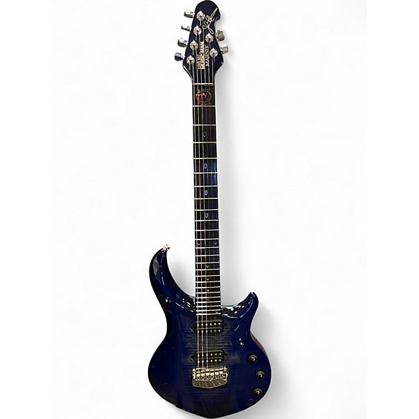 Used 2017 Ernie Ball Music Man MAJESTY MONARCHY IMPERIAL BLUE Solid Body Electric Guitar