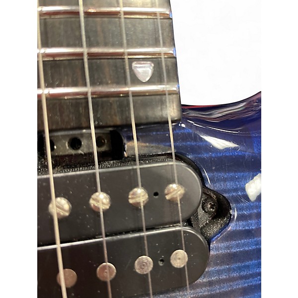 Used 2017 Ernie Ball Music Man MAJESTY MONARCHY IMPERIAL BLUE Solid Body Electric Guitar