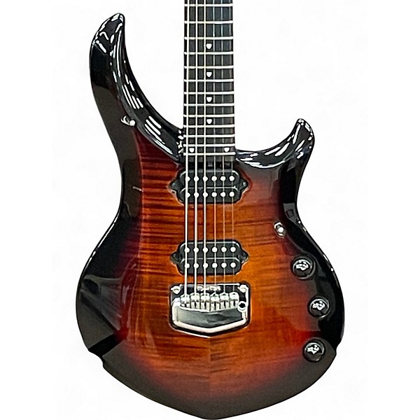 Used 2019 Ernie Ball Music Man Majesty Maple Top Tiger Eye Solid Body Electric Guitar